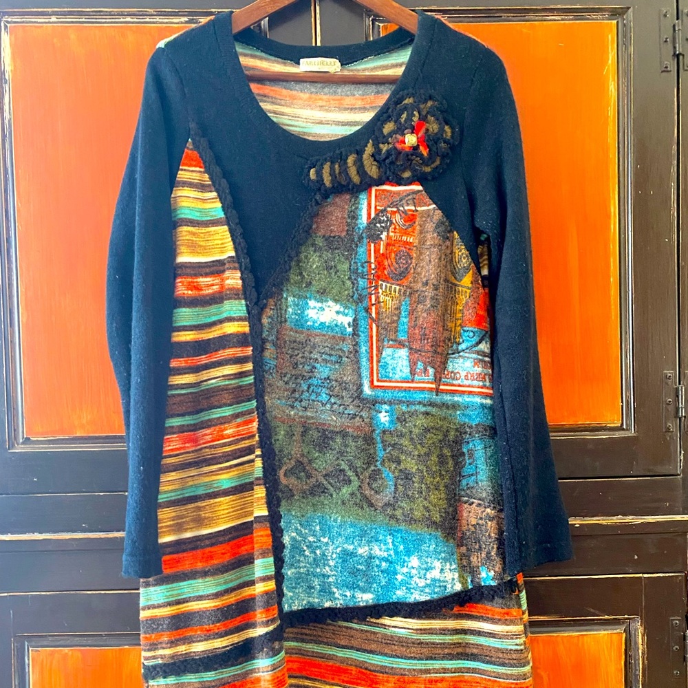 Asymmetrical Sweater Dress size L